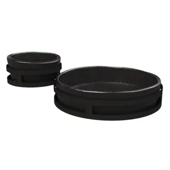 My Glass Studio Chip Dip Server, Black - Set of 2 - 29.0 x 18.5 x 8.0 cm