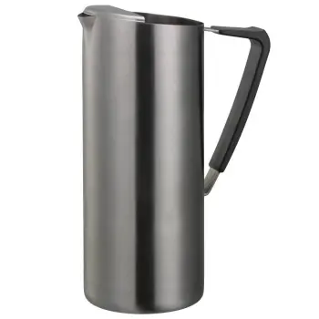Service Ideas Water Pitcher 64 Ounce Dark Tungsten Finish