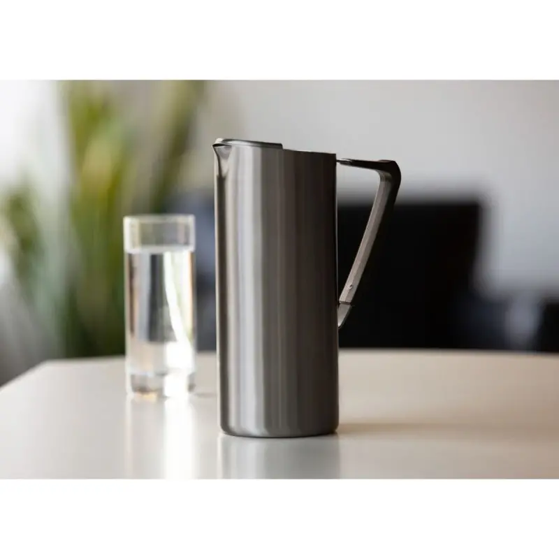 Service Ideas Water Pitcher 64 Ounce Dark Tungsten Finish