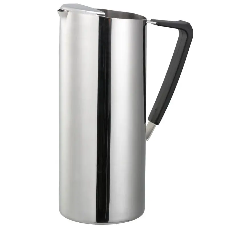 Service Ideas Water Pitcher 64 Ounce Polished Stainless Steel