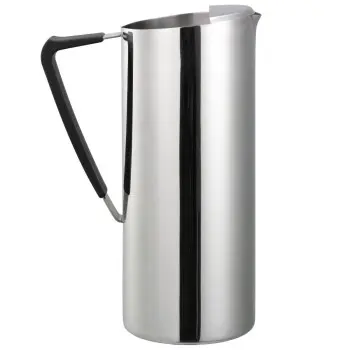 Service Ideas Water Pitcher 64 Ounce Polished Stainless Steel