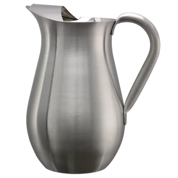 Service Ideas Bell Pitcher 2 Liter Brushed Finish With Guard