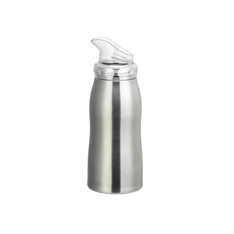 Service Ideas Versa Vacuum Insulated 0.7 Liter Brushed Finish With Rose Gold Lid