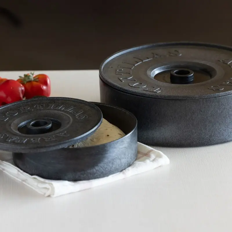 Service Ideas Tortilla Warmer 8.5 x 2.5 Inch Black