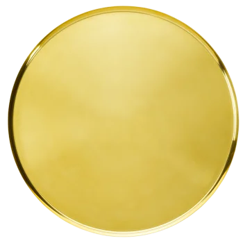Service Ideas Modern Edge Tray 18 8 Stainless Steel With Removable Insert 14 Inch Vintage Gold Finish