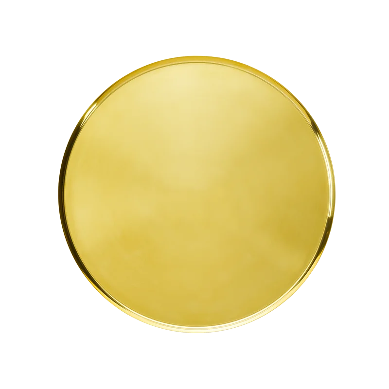 Service Ideas Modern Edge Tray 18 8 Stainless Steel With Removable Insert 14 Inch Vintage Gold Finish