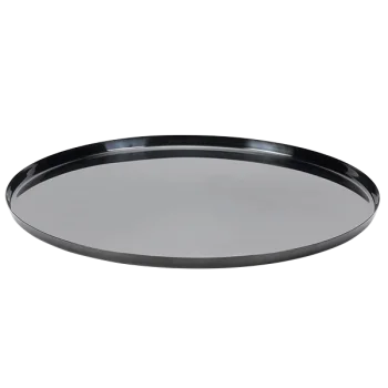 Service Ideas Modern Edge Tray 18 8 Stainless Steel With Removable Insert 14 Inch Black Onyx Finish