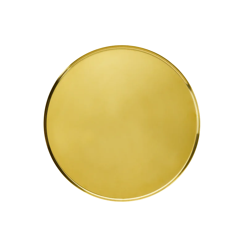 Service Ideas Modern Edge Tray 18 8 Stainless Steel With Removable Insert 12 Inch Vintage Gold Finish