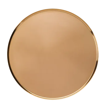 Service Ideas Modern Edge Tray 18 8 Stainless Steel With Removable Insert 12 Inch Rose Gold Finish