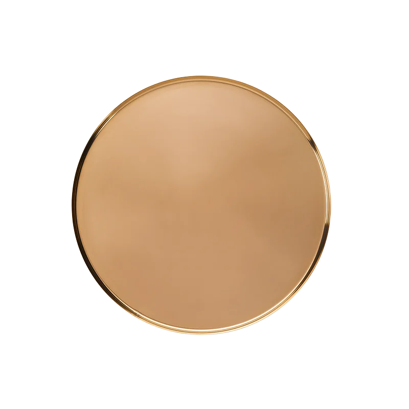 Service Ideas Modern Edge Tray 18 8 Stainless Steel With Removable Insert 12 Inch Rose Gold Finish
