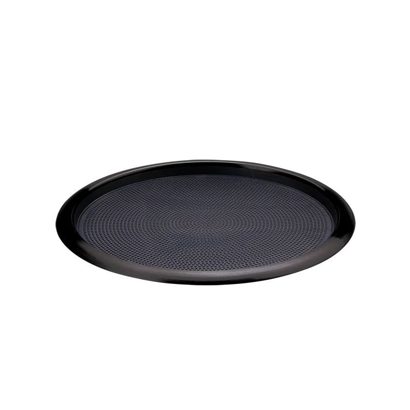 Service Ideas Tray 18 8 Stainless Steel With Removable Insert 16 x 14 Black Onyx Finish