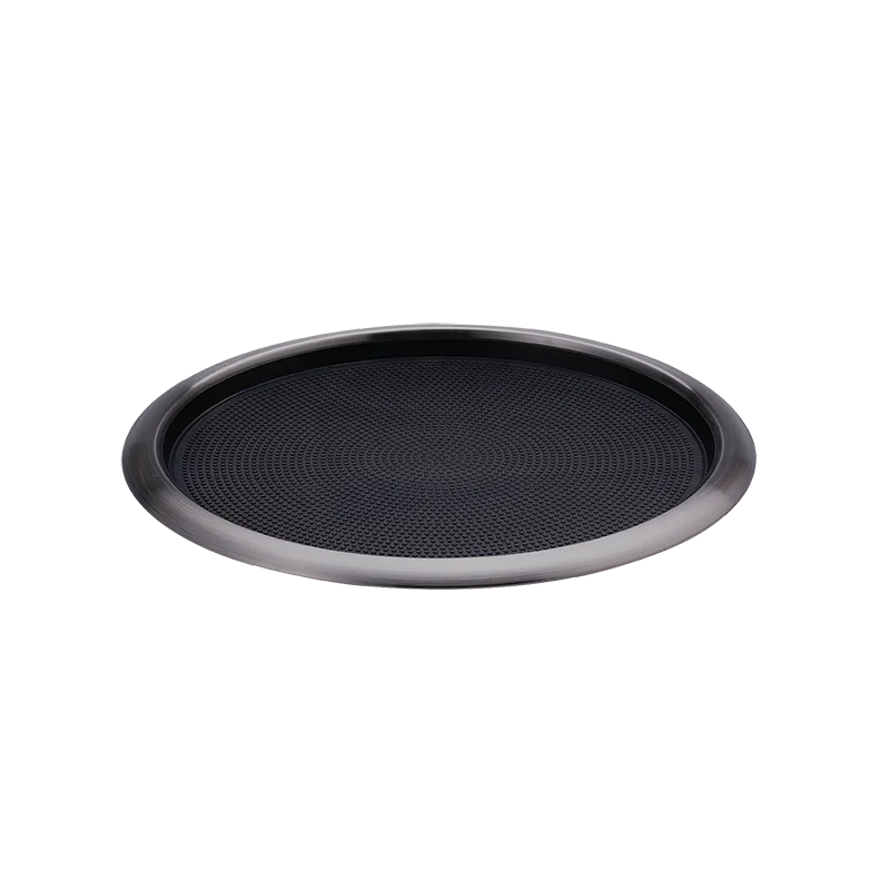 Service Ideas Tray 18 8 Stainless Steel With Removable Insert 16 x 14 Dark Tungsten Finish Service Ideas Tray 18 8 Stainless Steel With Removable Insert 16 x 14 Dark Tungsten Finish