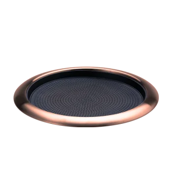 Service Ideas Tray 18 8 Rose Gold With Removable Insert 14 x 12