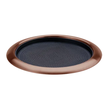 Service Ideas Tray 18 8 Stainless Steel With Removable Insert 11 x 9 Rose Gold PVD Finish