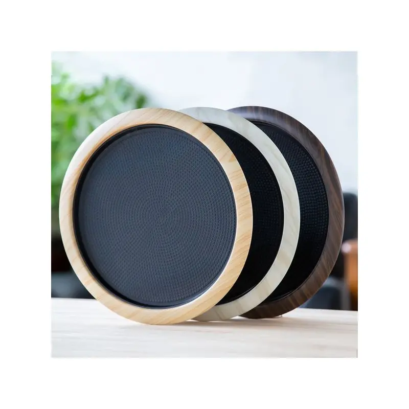 Service Ideas Tray Stainless Steel With Removable Insert 14 x 12 Dark Wood