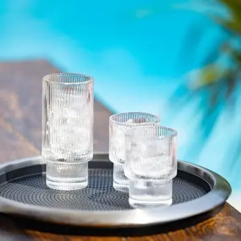 Service Ideas Tray 18 8 Stainless Steel With Removable Insert 16 x 14 Vintage Gold Finish