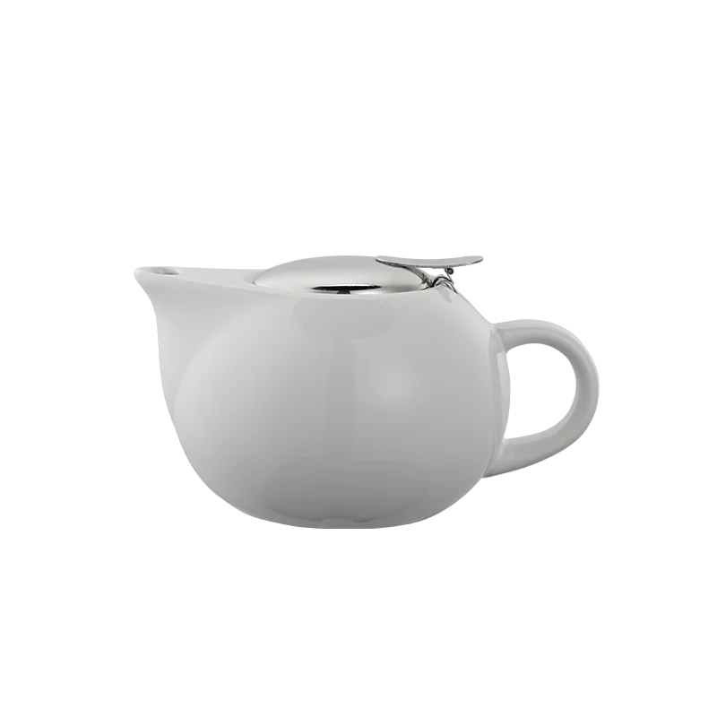 Service Ideas Ceramic Teapot 16 Ounce Round White Finish - Set of 6 pieces Service Ideas Ceramic Teapot 16 Ounce Round White Finish - Set of 6 pieces