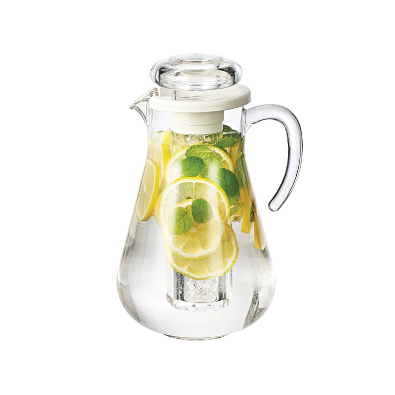 Service Ideas Pitcher SAN 1.9 Liter Smooth Body - Set of 6 pieces