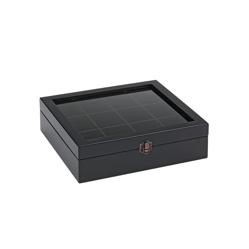 Service Ideas Tea Box Beech Wood 12 Compartment