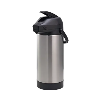 Service Ideas Airpot 3.8 Liter Lever Lid Stainless Steel Lined NSF Economy