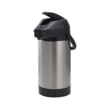 Service Ideas Airpot 3 Liter Lever Lid Stainless Steel Lined NSF Economy