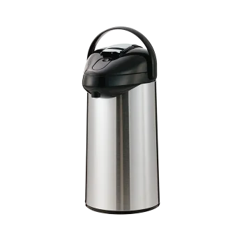 Service Ideas Steel Vacuum Insulated Dispenser 2.5 Liter Lever Stainless Steel