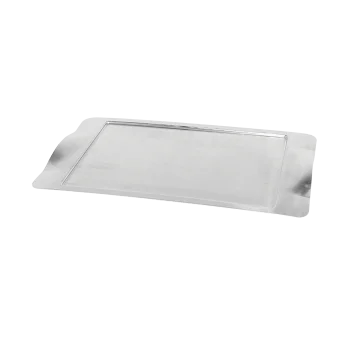 Service Ideas Rectangular Tray Stainless Steel 20 x 6 Polished Finish
