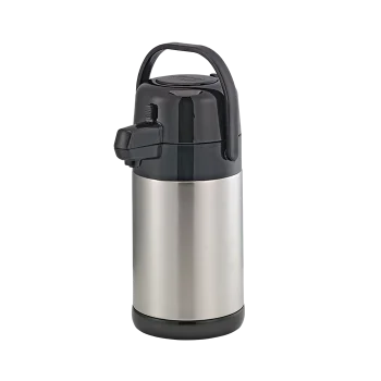 Service Ideas Airpot 1.9 Liter Pump Stainless Steel Lined