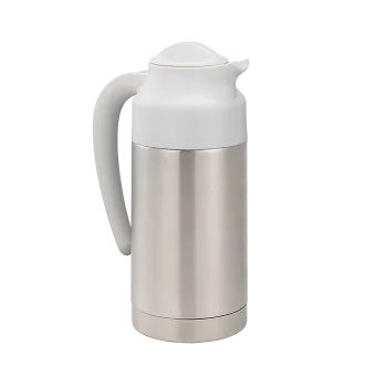 Service Ideas Steel Vacuum Insulated Server NSF 0.7 Liter With White Top