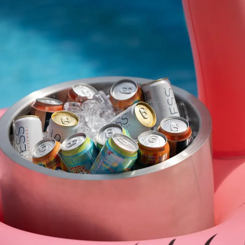 Service Ideas Party Tub 7 Gallon Double Walled Brushed Finish