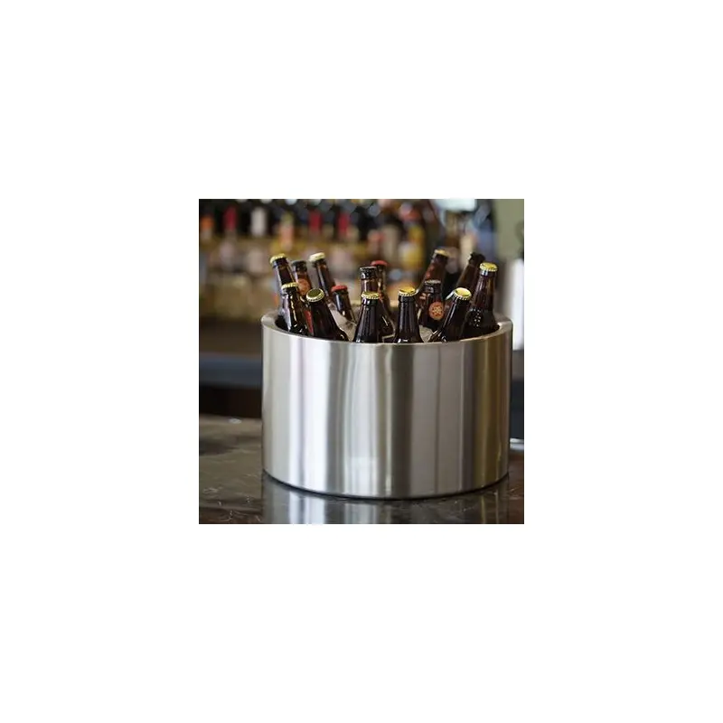 Service Ideas Party Tub 7 Gallon Double Walled Brushed Finish