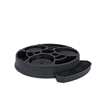 Service Ideas Plastic Roto Rack For 3 Pots Black