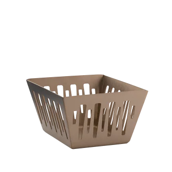 Service Ideas Sugar Packet Basket Holder Rose Gold Finish