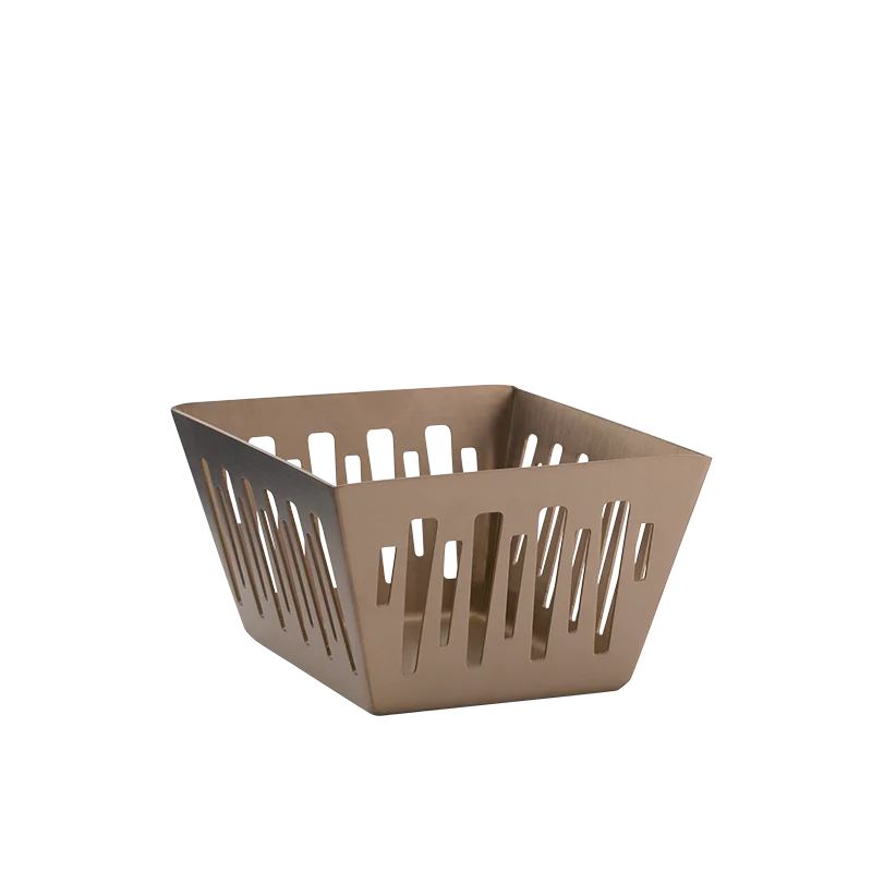 Service Ideas Sugar Packet Basket Holder Rose Gold Finish