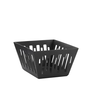 Service Ideas Sugar Packet Basket Holder Black Onyx Finish