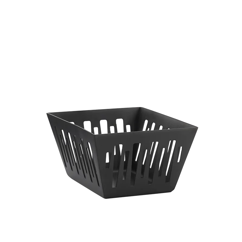 Service Ideas Sugar Packet Basket Holder Black Onyx Finish