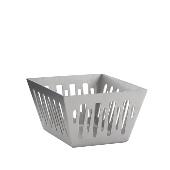 Service Ideas Sugar Packet Basket Holder Brushed Stainless Steel