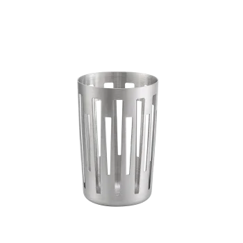 Service Ideas Sugar Stick Basket Holder Brushed Stainless Steel