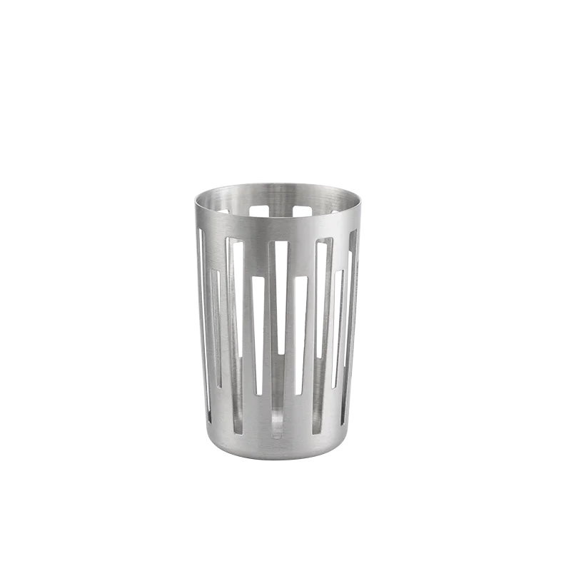 Service Ideas Sugar Stick Basket Holder Brushed Stainless Steel