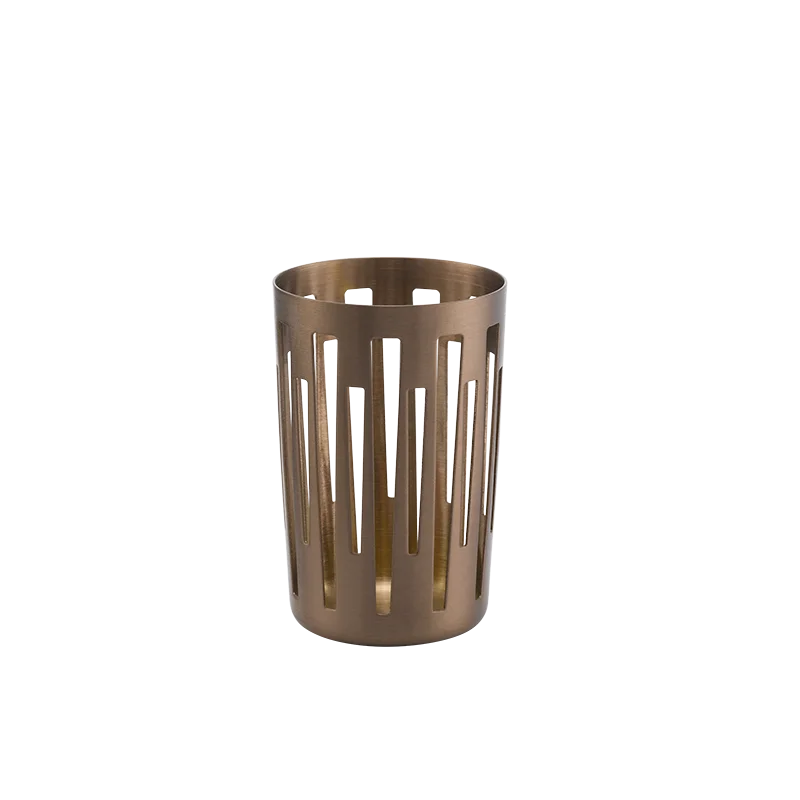 Service Ideas Sugar Stick Basket Holder Rose Gold Finish