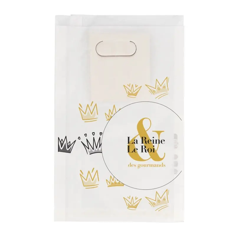 Galettes Kings Cake Greaseproof Bags - 360/15+15x420 mm Galettes Kings Cake Greaseproof Bags - 360/15+15x420 mm