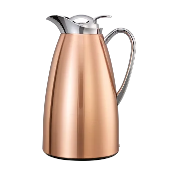 Service Ideas Carafe 1 Liter Stainless Steel Gland Copper Finish