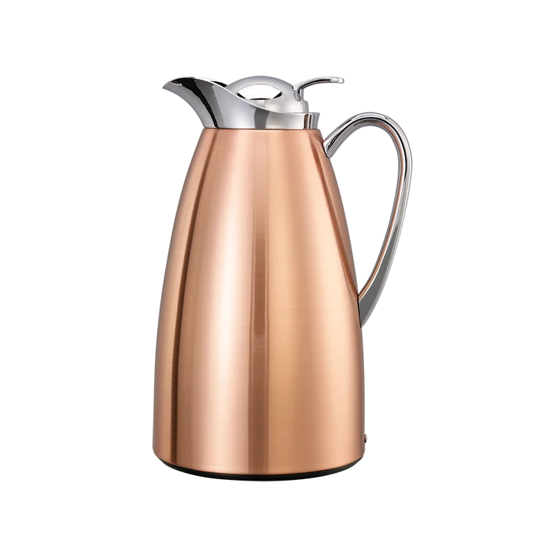 Service Ideas Carafe 1 Liter Stainless Steel Gland Copper Finish