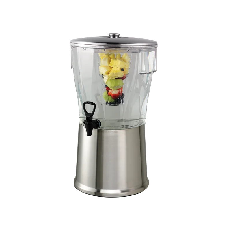 Service Ideas Beverage Dispenser Round 5 Gallon BPA Free With Stainless Steel