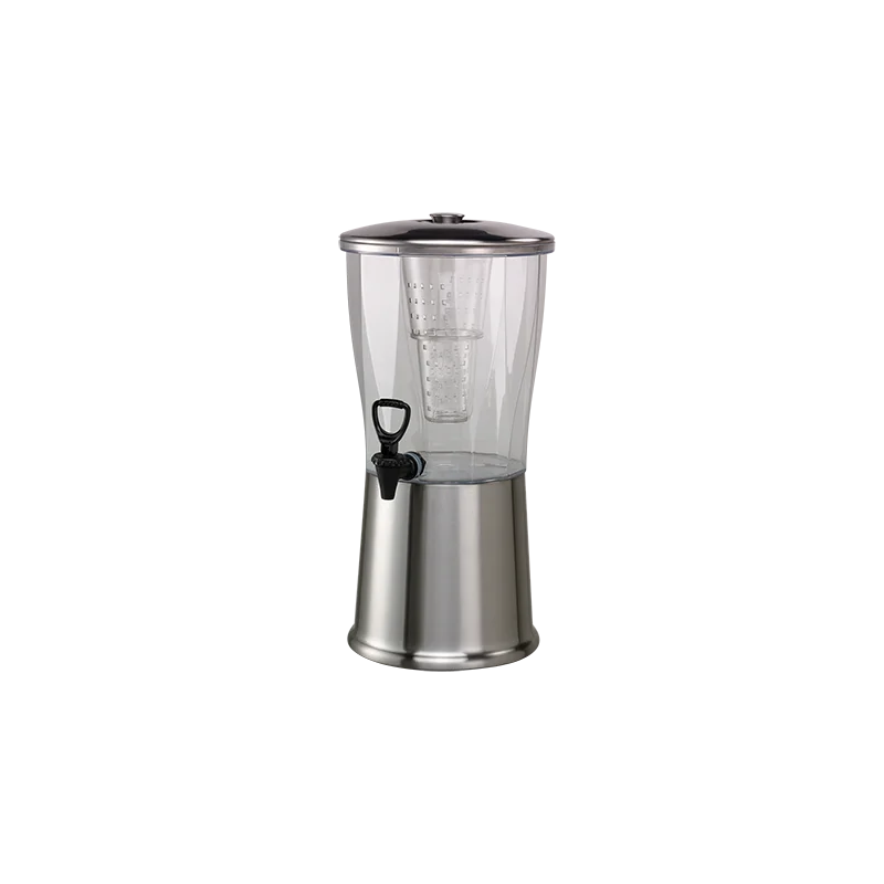 Service Ideas Beverage Dispenser Round 3 Gallon BPA Free With Stainless Steel