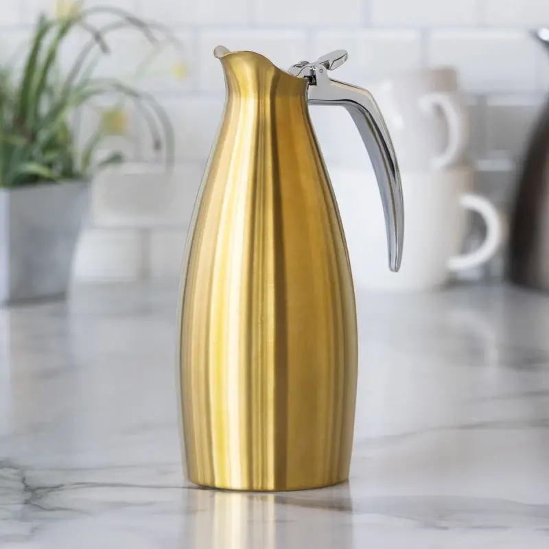 Service Ideas Altus Server 1 Liter Vintage Gold Finish Service Ideas Altus Server 1 Liter Vintage Gold Finish