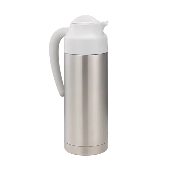 Service Ideas Steel Vacuum Insulated Server NSF 1.0 Liter With White Top