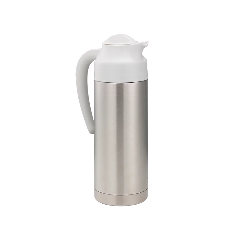 Service Ideas Steel Vacuum Insulated Server NSF 1.0 Liter With White Top Service Ideas Steel Vacuum Insulated Server NSF 1.0 Liter With White Top