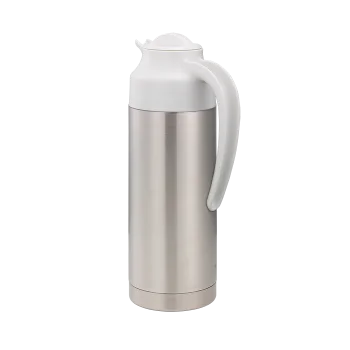 Service Ideas Steel Vacuum Insulated Server NSF 1.0 Liter With White Top