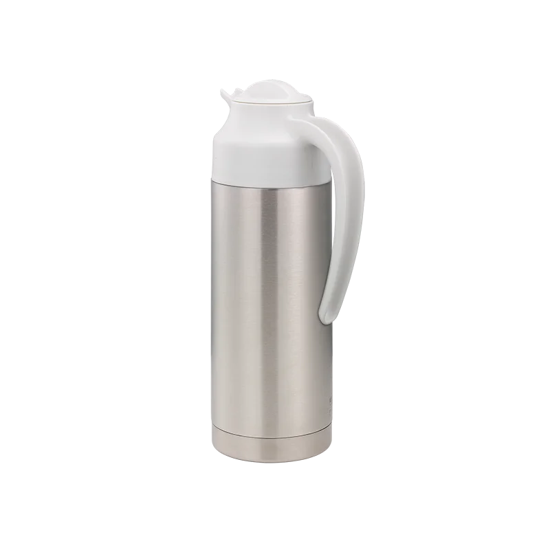 Service Ideas Steel Vacuum Insulated Server NSF 1.0 Liter With White Top Service Ideas Steel Vacuum Insulated Server NSF 1.0 Liter With White Top